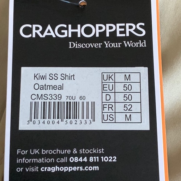 Craghoppers KIWI SHORT SLEEVE SHIRT - Oatmeal - Picture 13 of 16